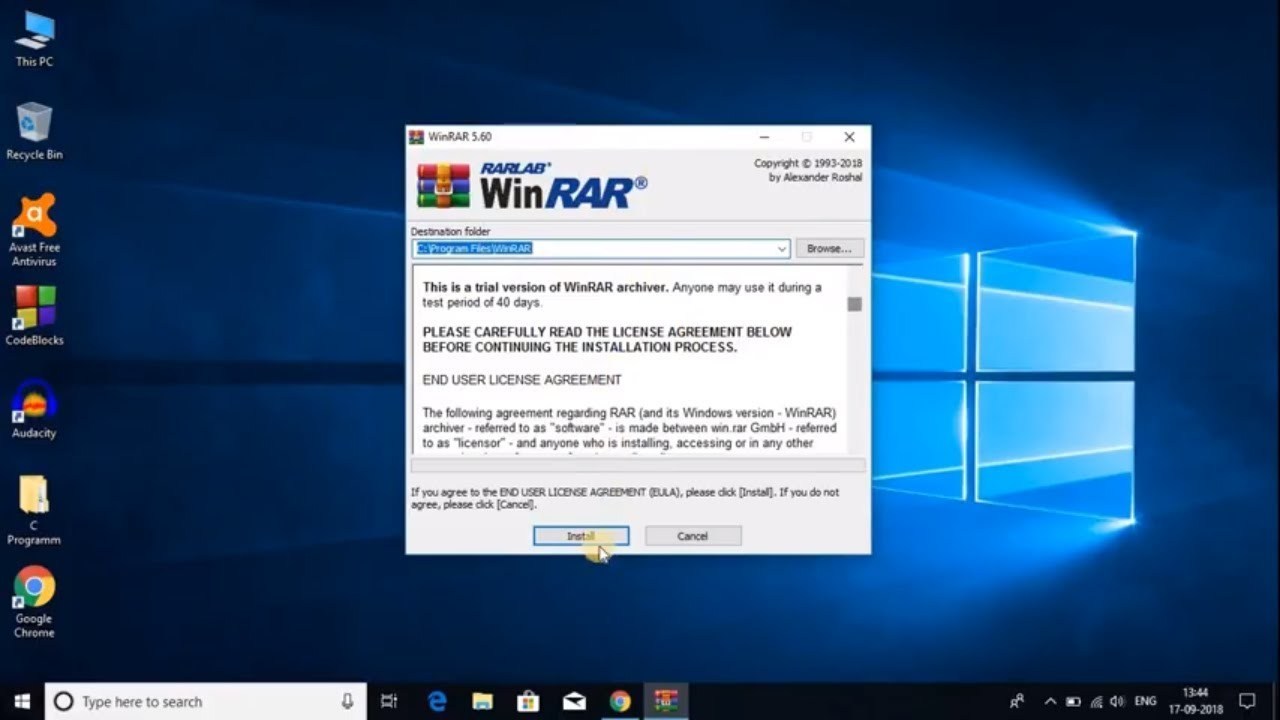 Winrar Free Download Windows 10
